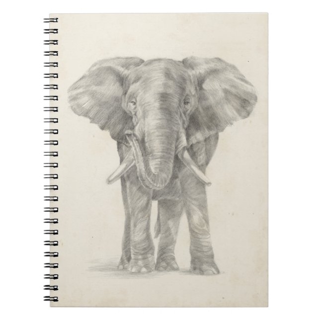 Elephant Sketch Anteckningsbok (Framsidan)