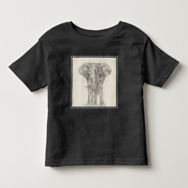 Elephant Sketch T Shirt (Framsida)
