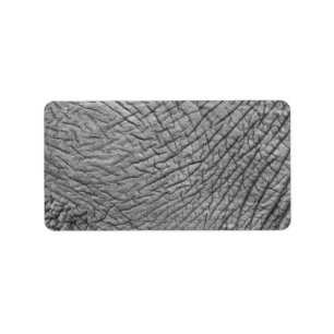 Elephant skin adressetikett