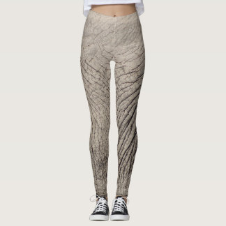 Elephant Skin Print Grått Leggings & Yoga Byxor