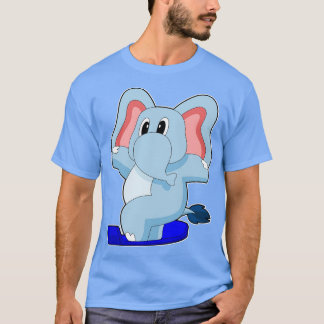 Elephant Snowboard Winter sport T Shirt