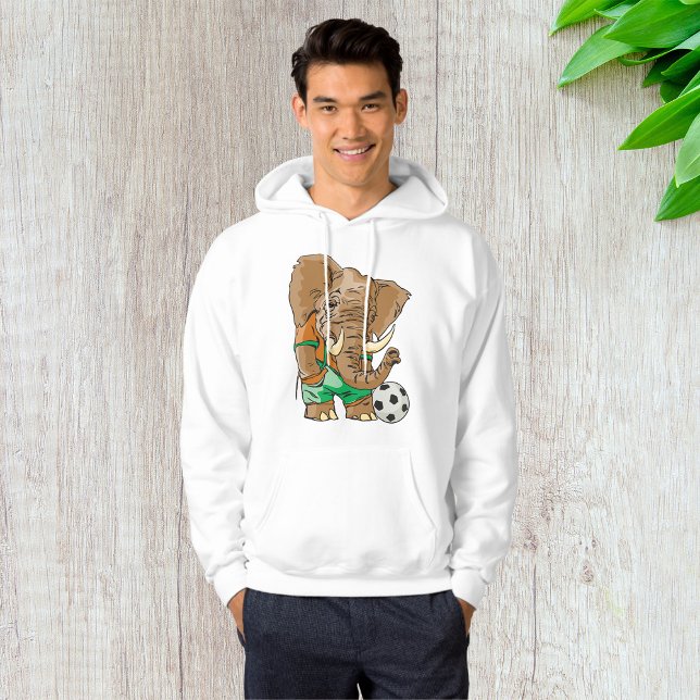 Elephant Soccer Funny Sports Animal Hoodie (Skapare uppladdad)