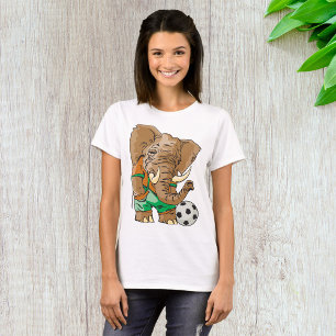 Elephant Soccer Funny Sports Animal T Shirt