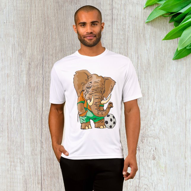 Elephant Soccer Funny Sports Animal T Shirt (Skapare uppladdad)