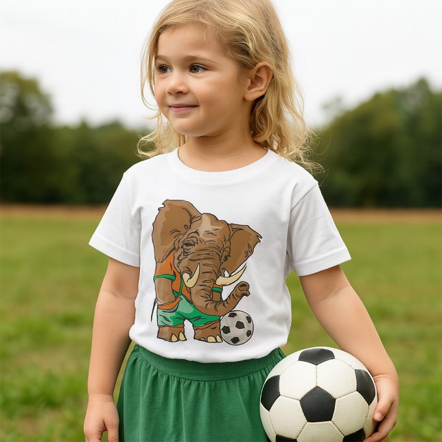 Elephant Soccer Funny Sports Animal T Shirt (Skapare uppladdad)