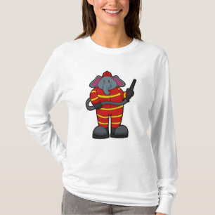 Elephant som Firefighter med Hose T Shirt