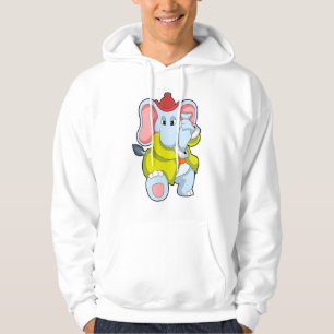 Elephant som Firefighter med Proboscis Hoodie