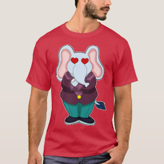 Elephant som Groom med Kostym T Shirt