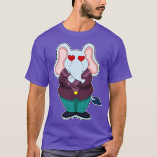 Elephant som Groom med Kostym T Shirt