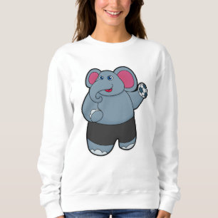 Elephant som handbollsspelare med Handball boll T Shirt