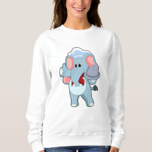 Elephant som Servitör med Platter T Shirt