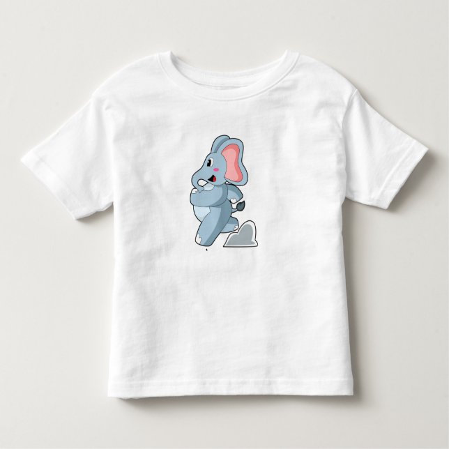 Elephant som Springer T Shirt (Framsida)