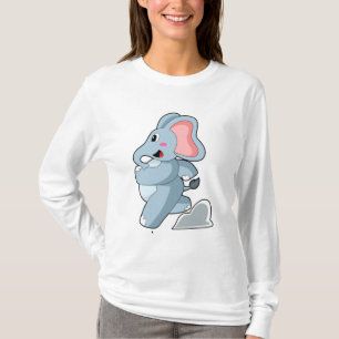 Elephant som Springer T Shirt