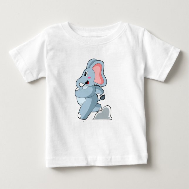 Elephant som Springer T Shirt (Framsida)