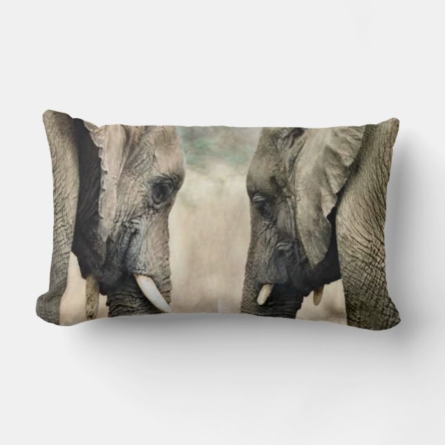 Elephant Soulmates Lumbarkudde (Framsida)