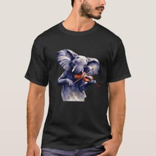 Elephant Spelar Guitar T Shirt