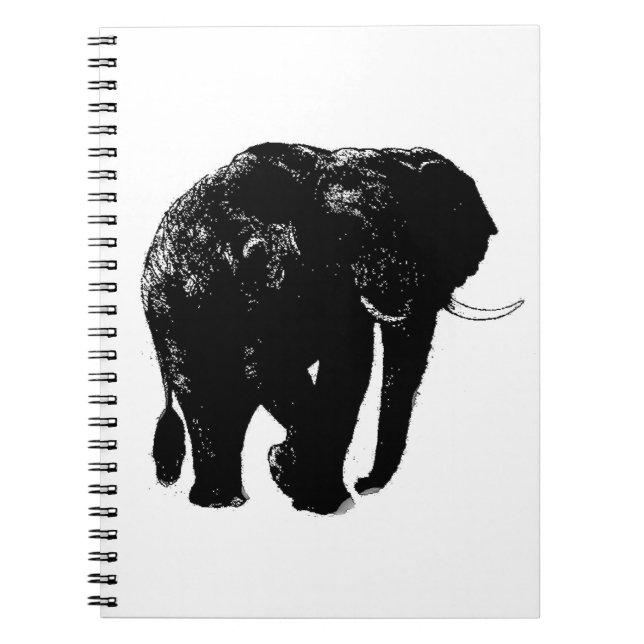 Elephant Spiral Photo Notebook Anteckningsbok (Framsidan)