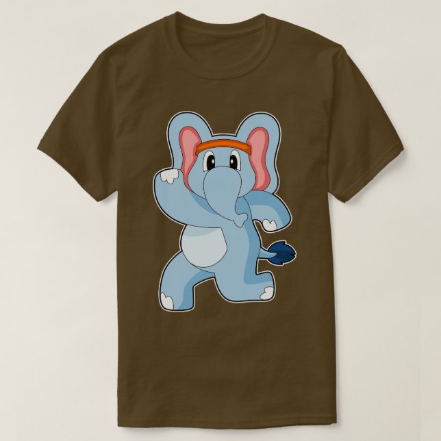 Elephant Springer Running T Shirt (Design framsida)