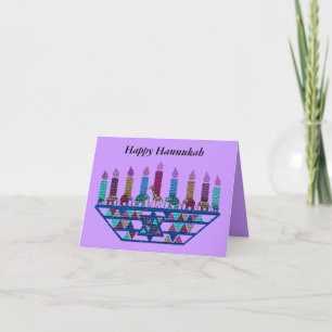 Elephant Star Menorah-kort Helgkort