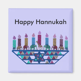 Elephant Star Menorah Magnets Magnet