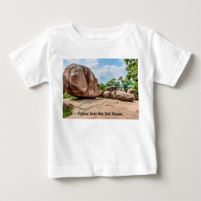 Elephant Sten State Park Baby Småbarn T-shirt (Framsida)