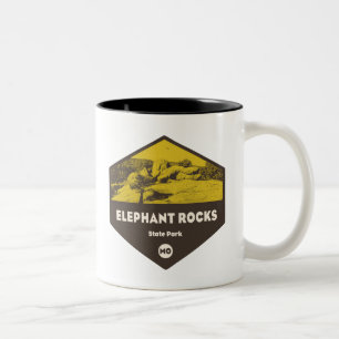Elephant Sten State Park Missouri Två-Tonad Mugg