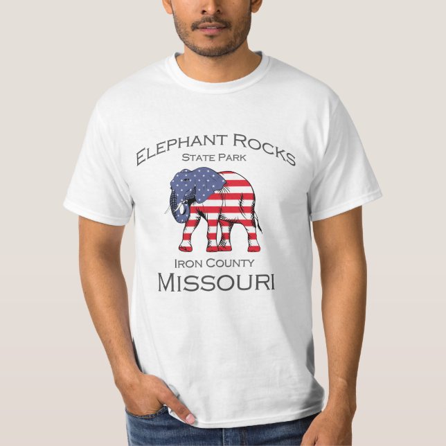 Elephant Sten State Park T-Shirt (Framsida)