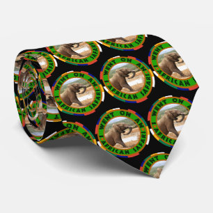 Elephant Stigning Afrika Circle Neck Tie Slips