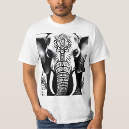 Elephant T-Shirt Collection Tattoo Stil-formgivnin