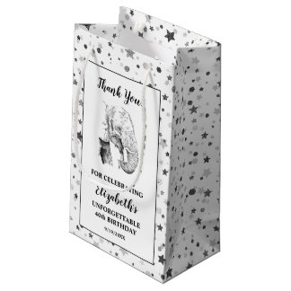 Elephant Tack Födelsedagsfest Small Gift Bag