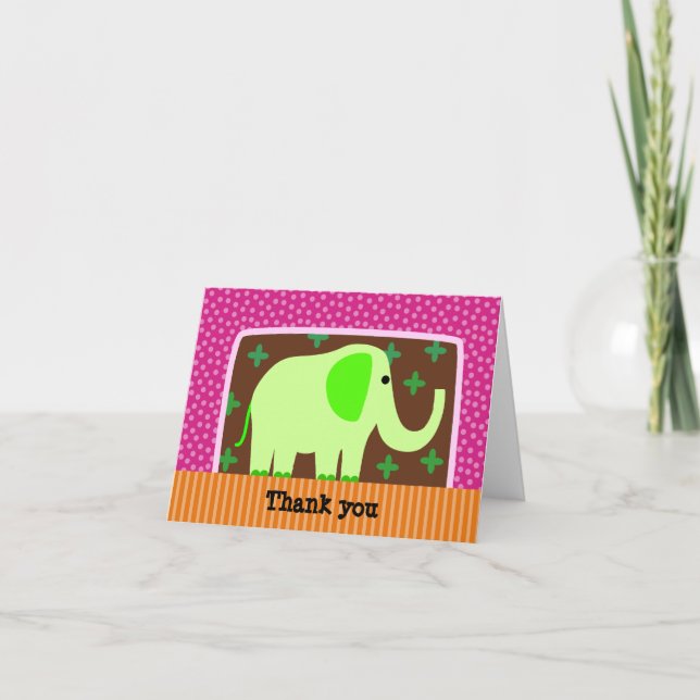 Elephant Tack Kort (Framsida)