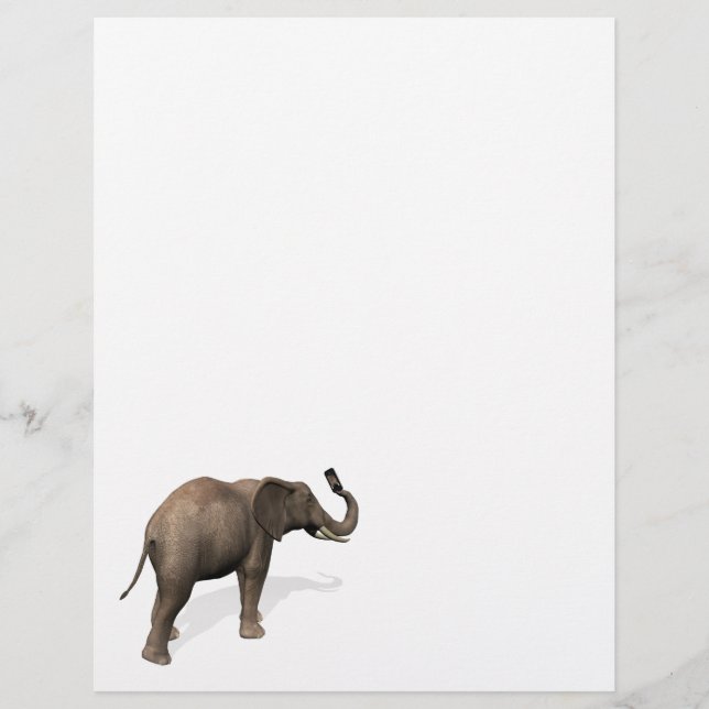 Elephant tar en Selfie (Framsida)