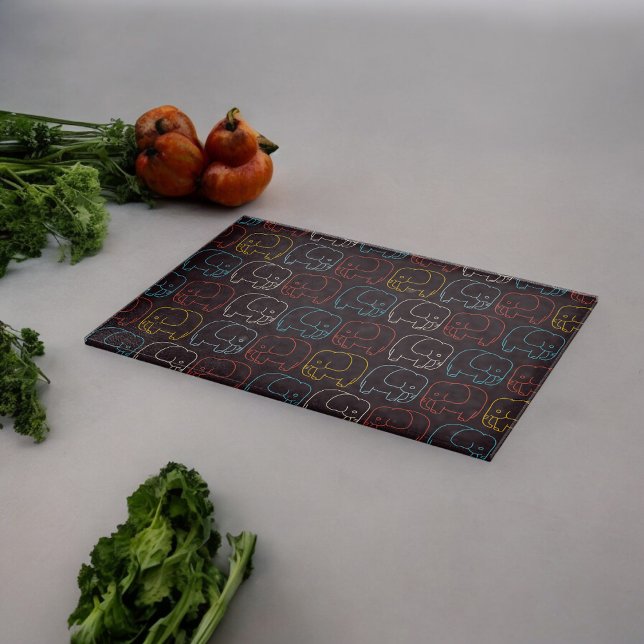 Elephant Teckning (chopping board)