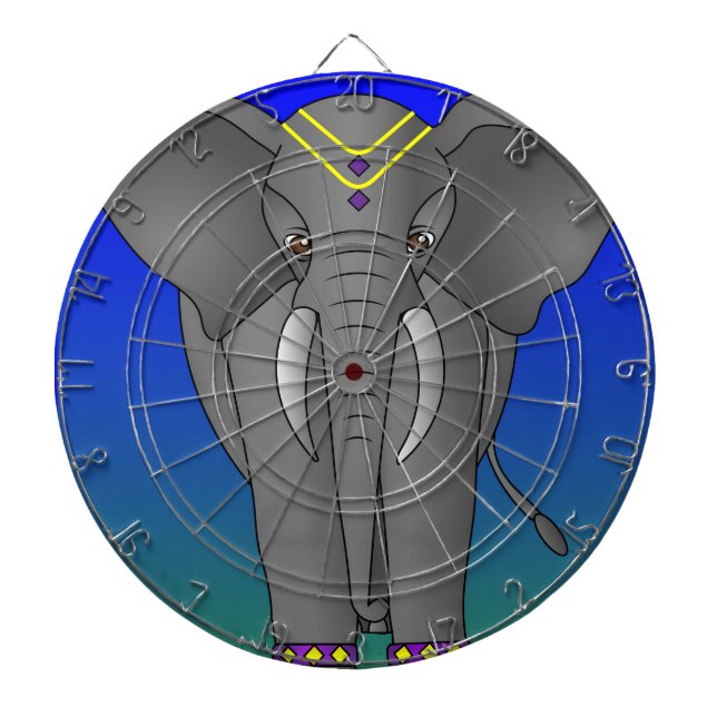 Elephant ThBäste Dartboard Darttavla (Framsidan)