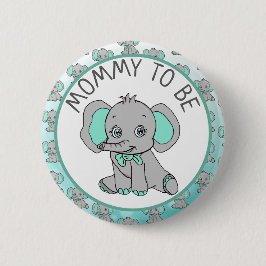 Elephant ThBäste Mamma till Baby Shower Knapp