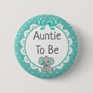 Elephant ThBäste moster till Baby Shower Knapp