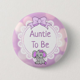 Elephant Theckas Auntie to be Baby Shower Knapp