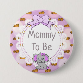 Elephant ThGodtycke Mamma till Baby Shower Knapp