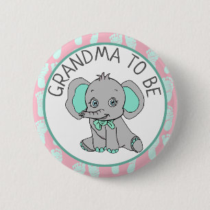 Elephant Thligma Grandma to be Baby Shower Knapp