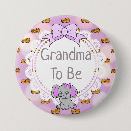 Elephant Thligma Grandma to be Baby Shower Knapp