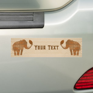 Elephant Tribal Art Design Bildekal