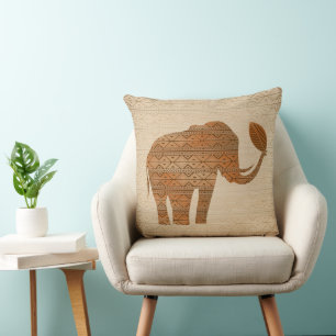 Elephant Tribal Art Design Kudde