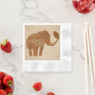 Elephant Tribal Art Design Pappersservett