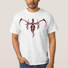 Elephant Tribal Tattoo - red and black Tee Shirt