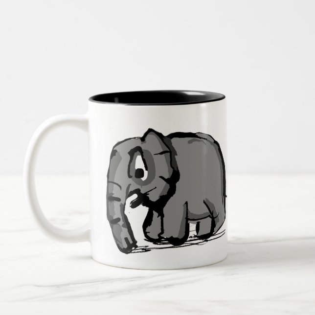 Elephant Två-Tonad Mugg (Vänster)
