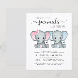 Elephant Twin Pojke Girl Drive by Shower Inbjudan