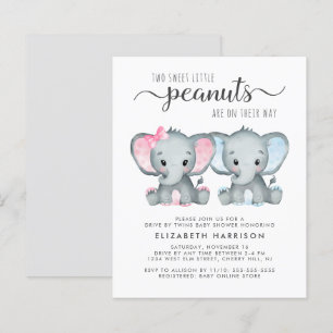 Elephant Twin Pojke Girl Drive by Shower Inbjudan