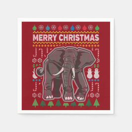 Elephant Ugly jul Sweater Wildlife Series Pappersservett