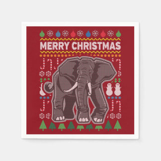 Elephant Ugly jul Sweater Wildlife Series Pappersservett