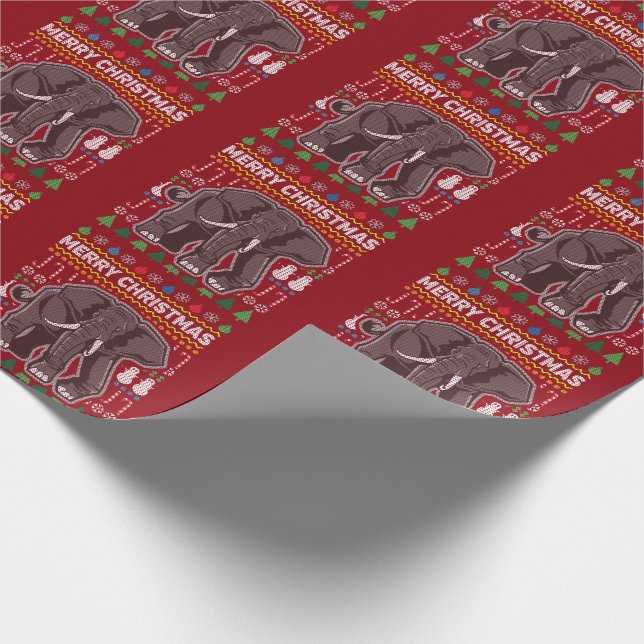 Elephant Ugly jul Sweater Wildlife Series Presentpapper (Hörn)